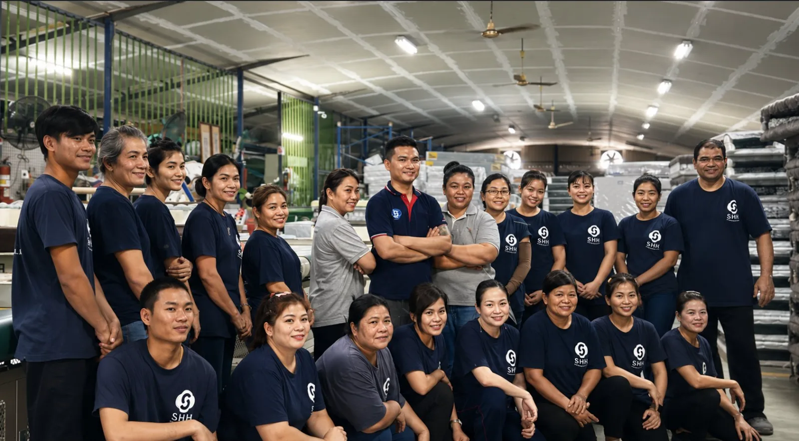 ทีมงานที่โรงงานบางพลี Bed House & Co.